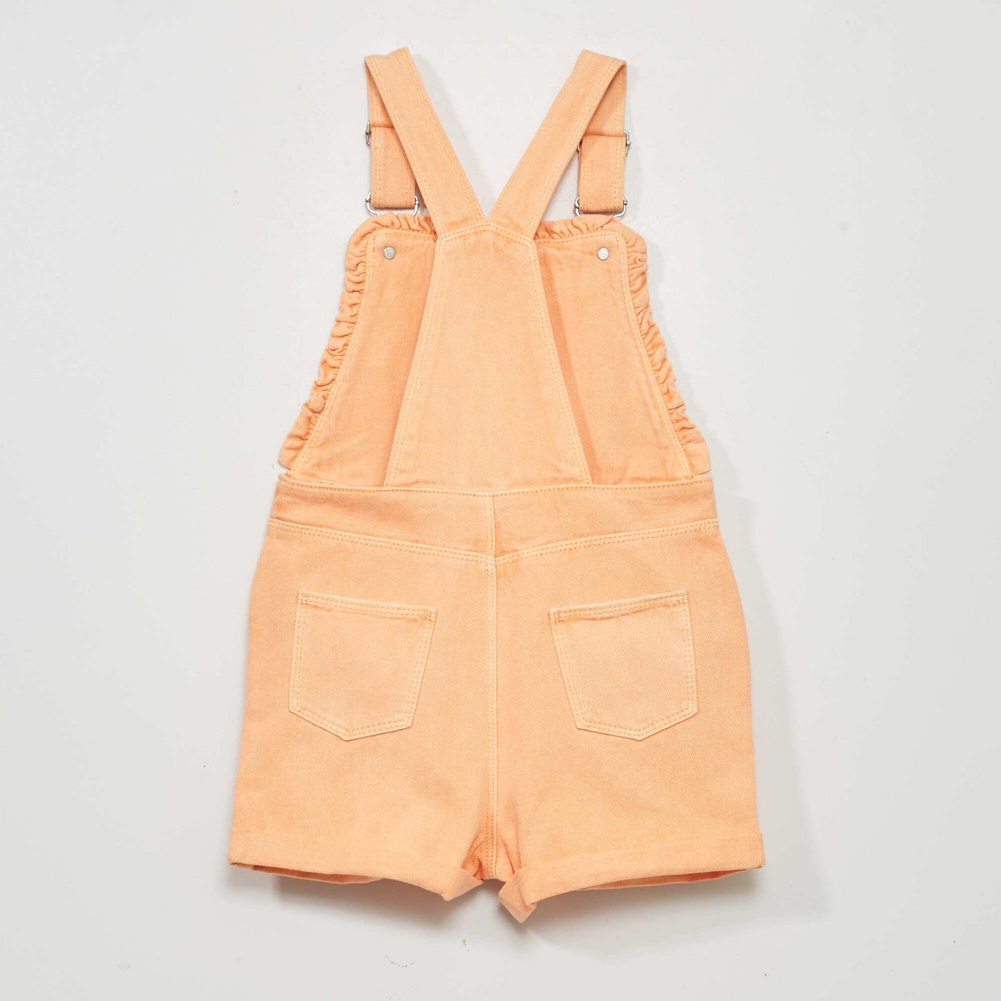 Salopette short en jean Orange