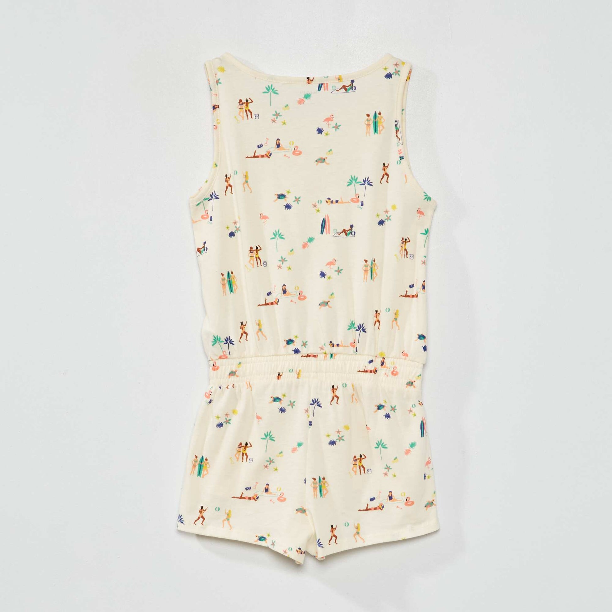 Combishort motif Beige
