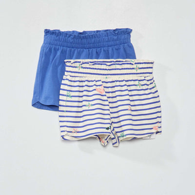 Lot de 2 shorts Bleu