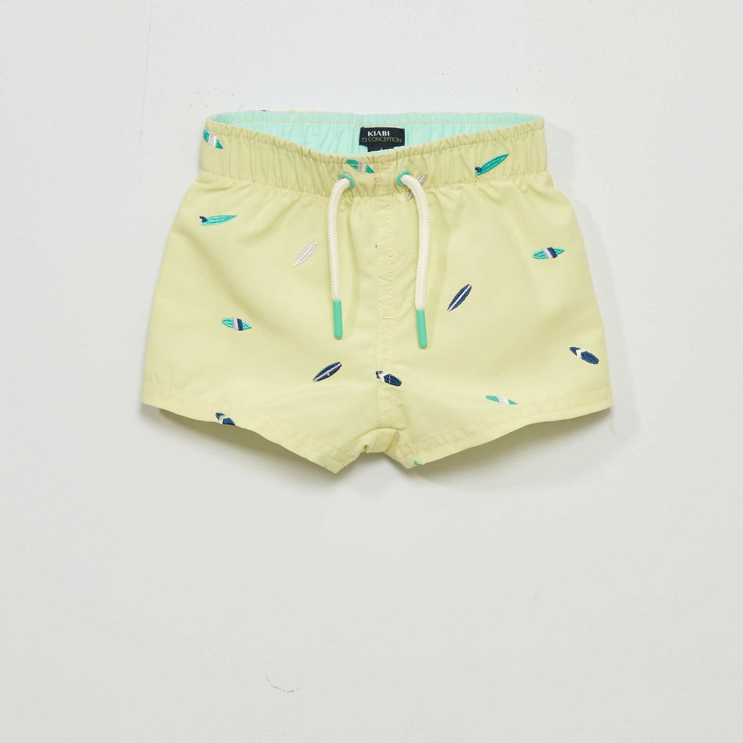 Short de bain 'surf' Jaune