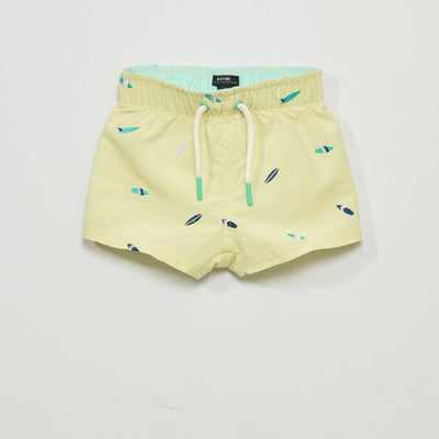 Short de bain 'surf' Jaune