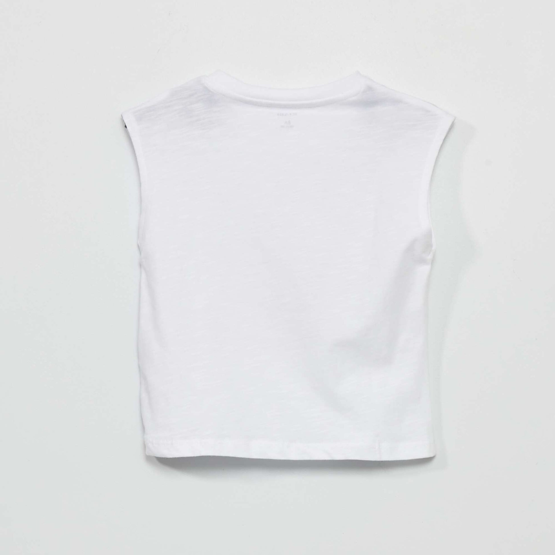 T-shirt en jersey avec sequins Blanc