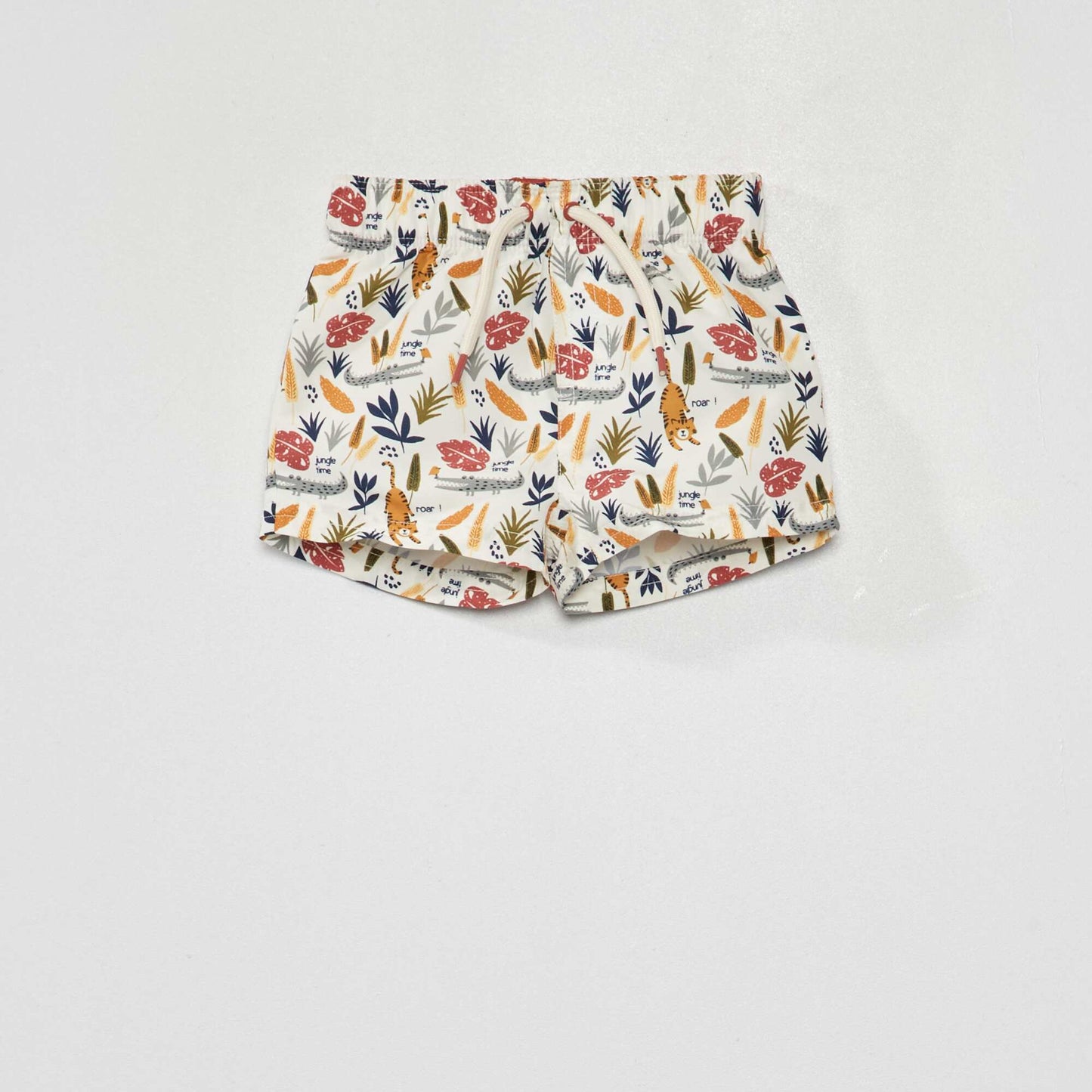 Short de bain motif Blanc