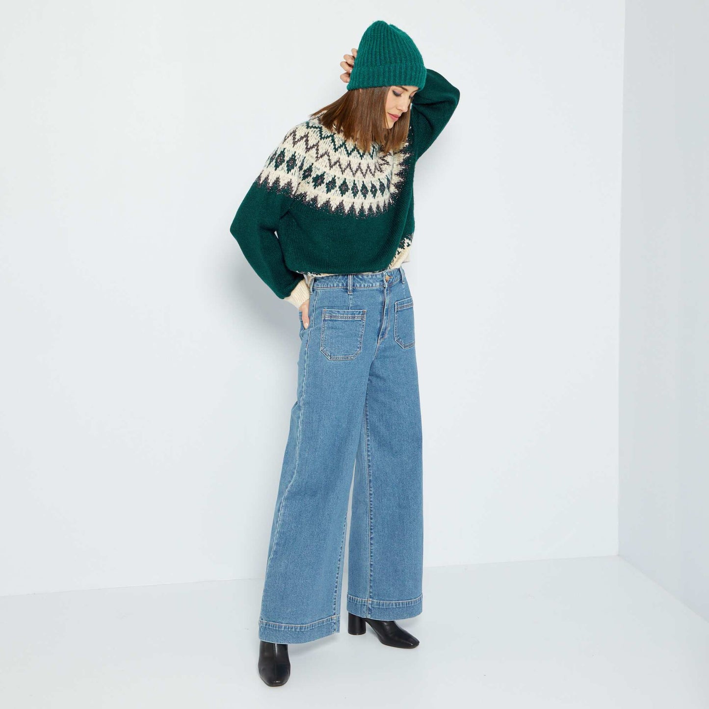 Jean wide leg - 38/30L Bleu