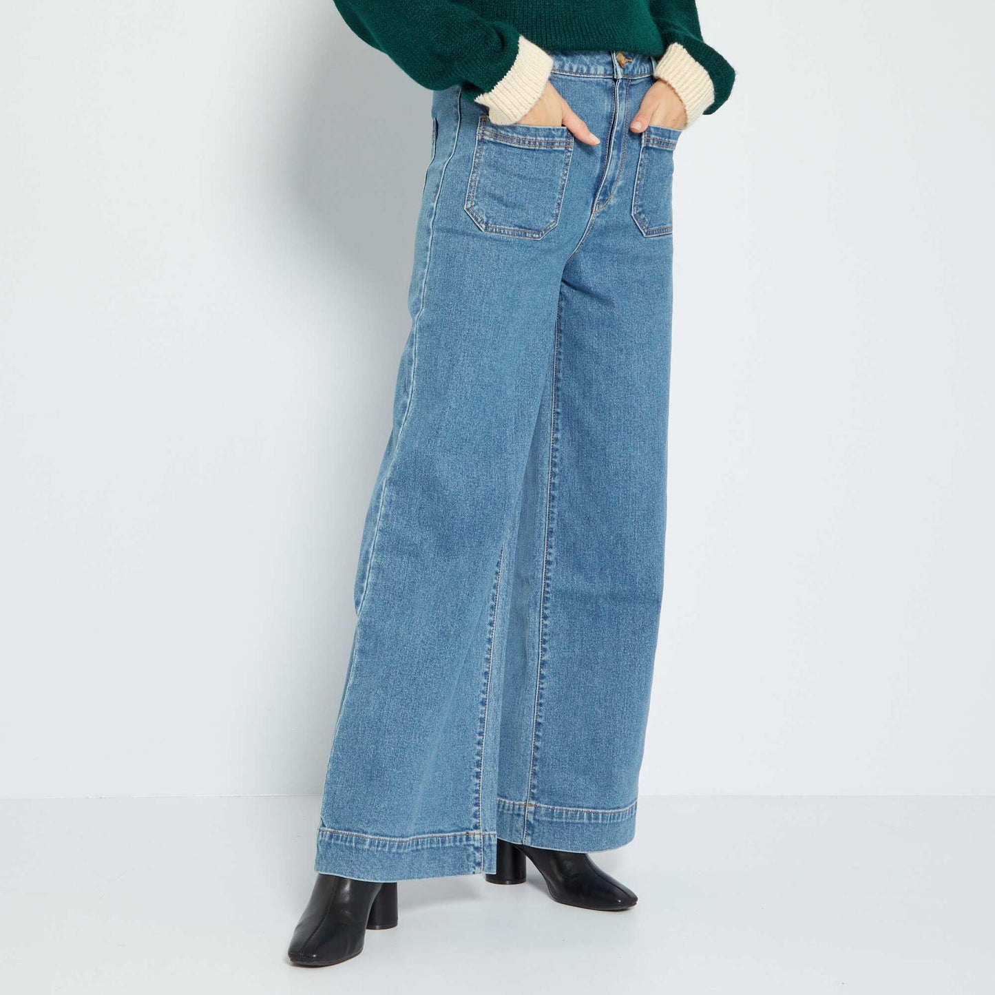 Jean wide leg - 38/30L Bleu