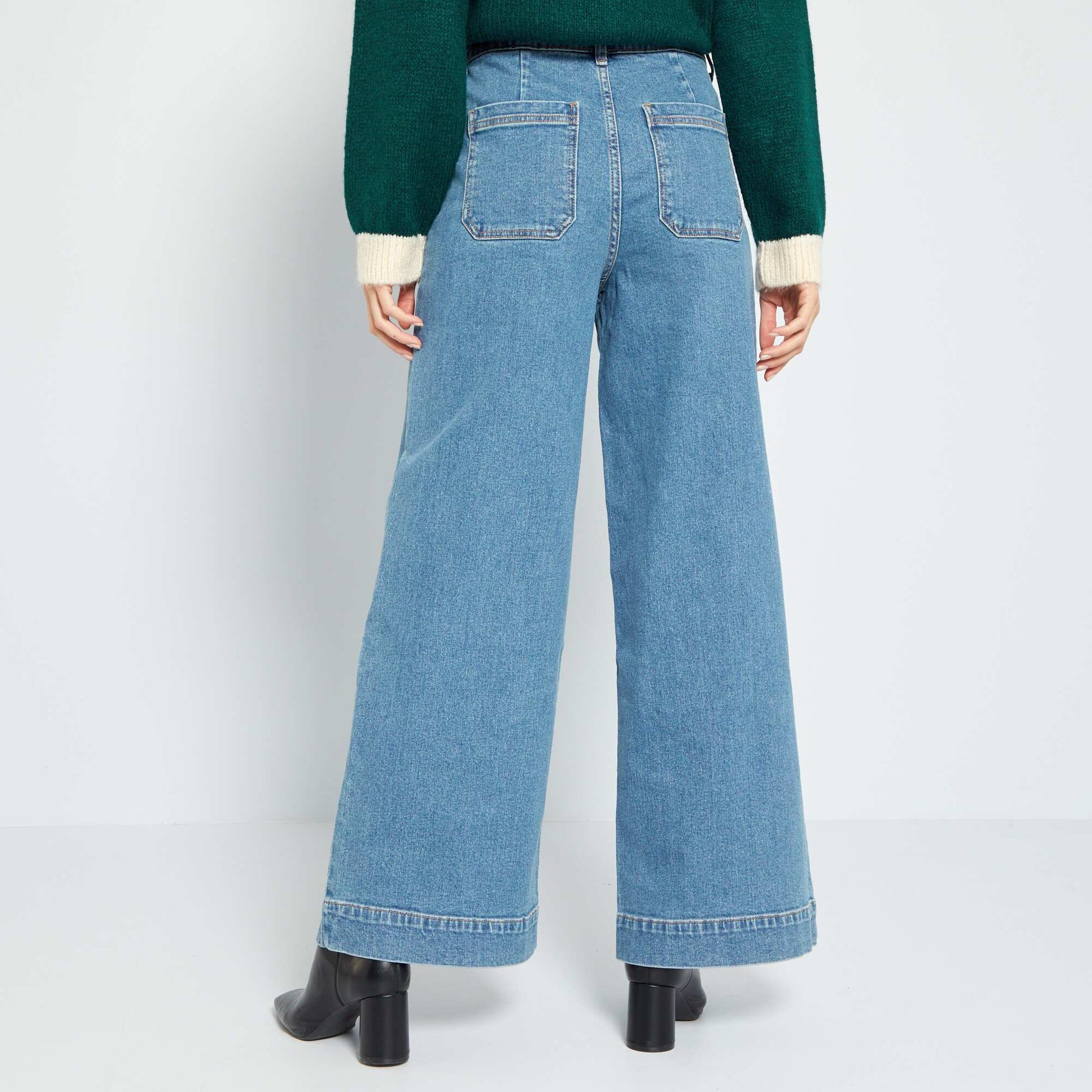 Jean wide leg - 38/30L Bleu