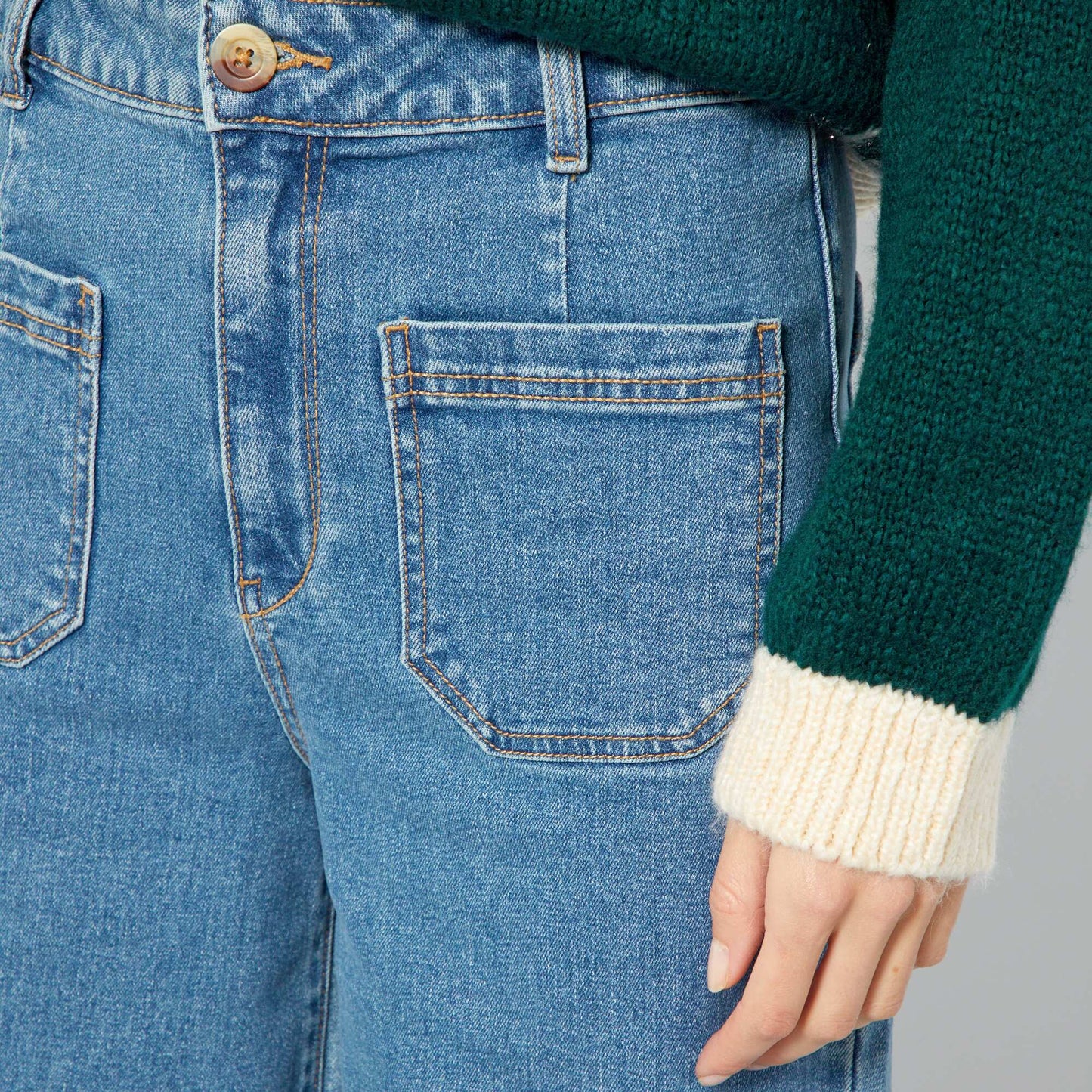 Jean wide leg - 38/30L Bleu
