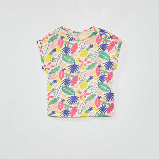 T-shirt imprim Multicolore