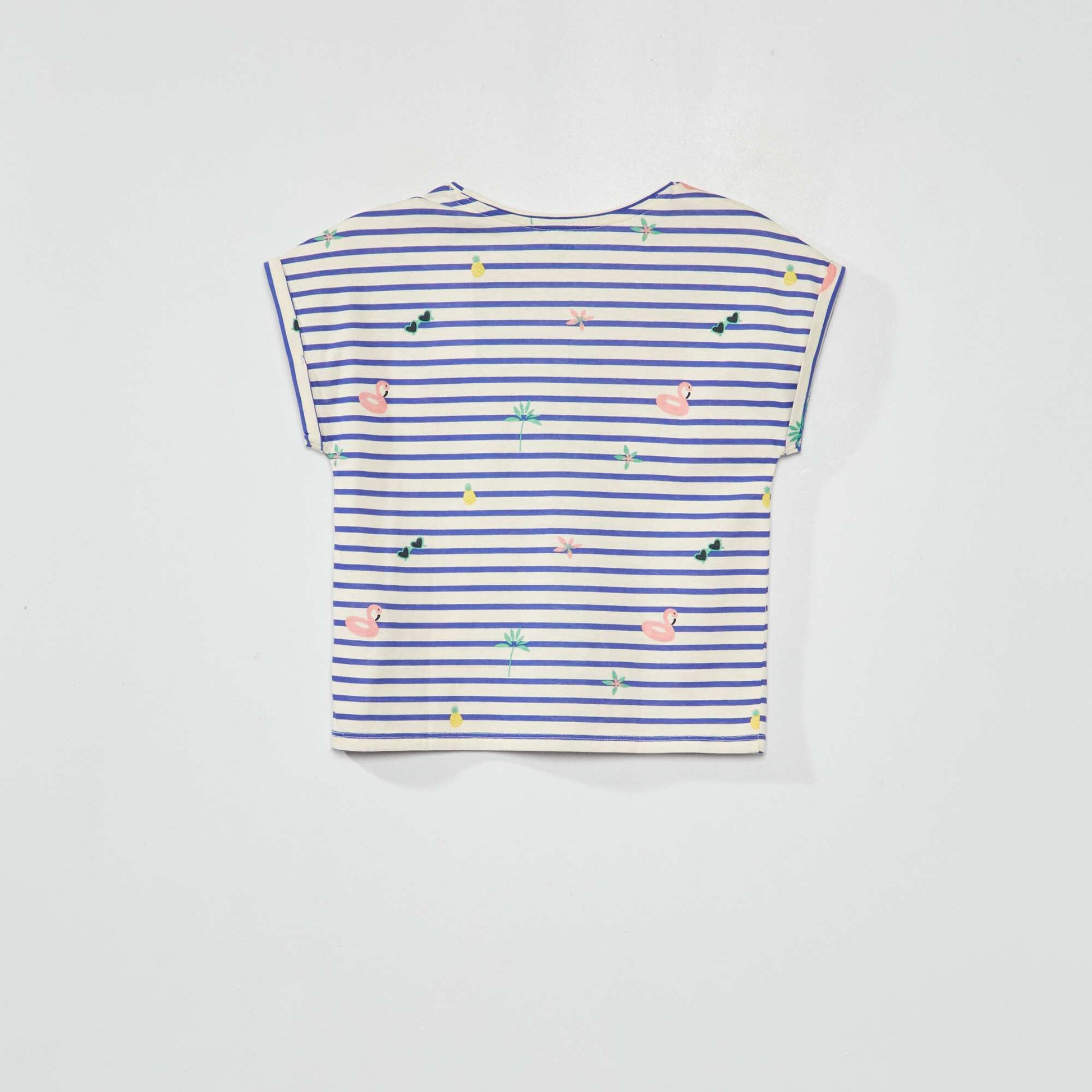 T-shirt imprim Beige