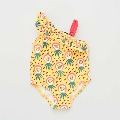 Maillot de bain volant Jaune