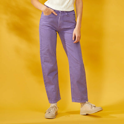 Pantalon denim straight Violet