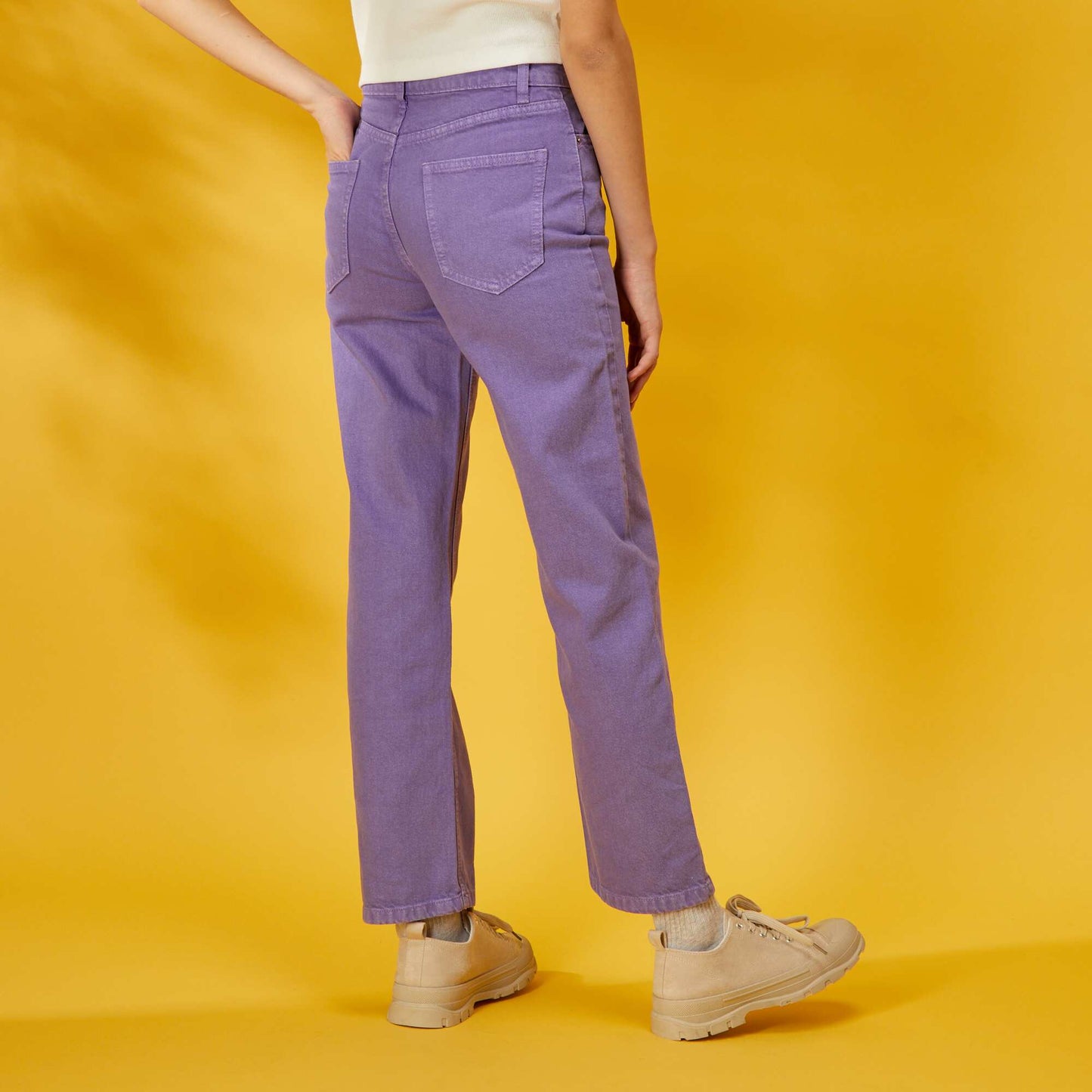 Pantalon denim straight Violet