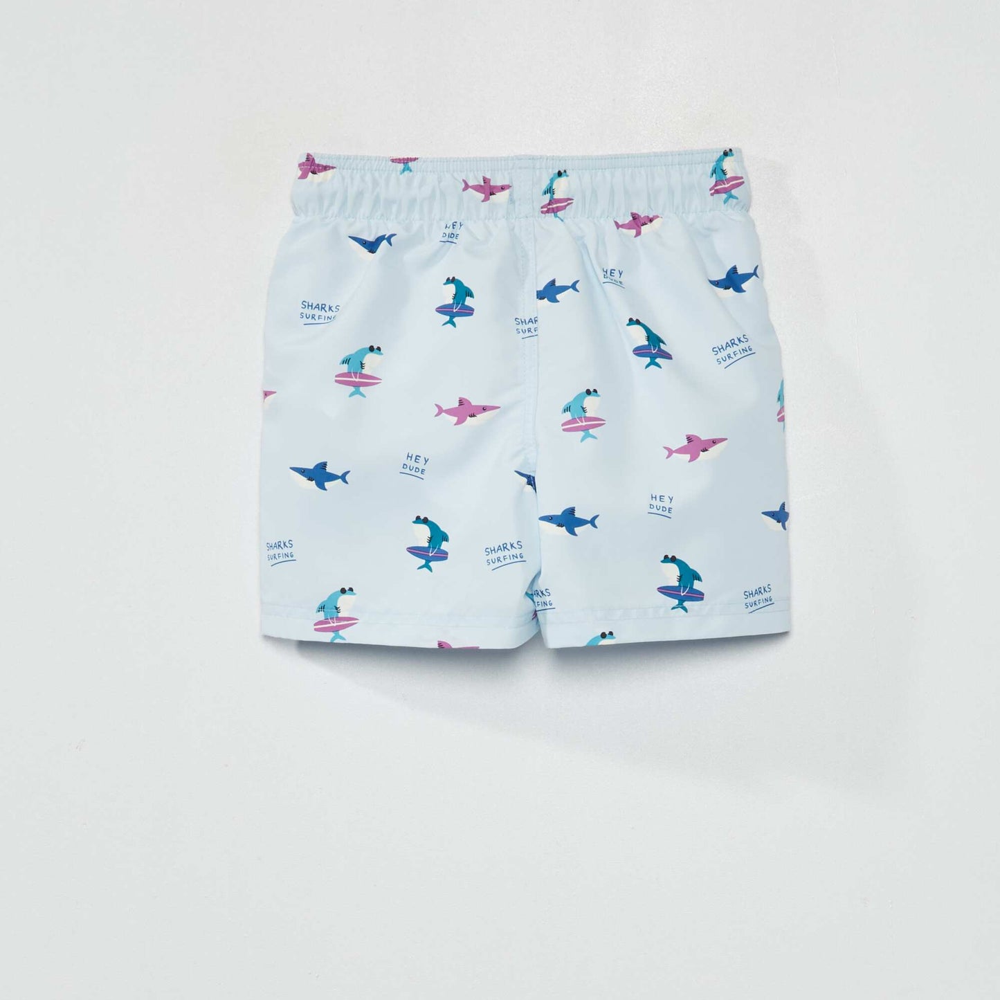 Short de bain imprimé Bleu ciel