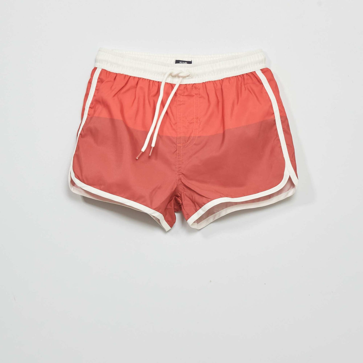 Boxer de bain tricolore Rouge