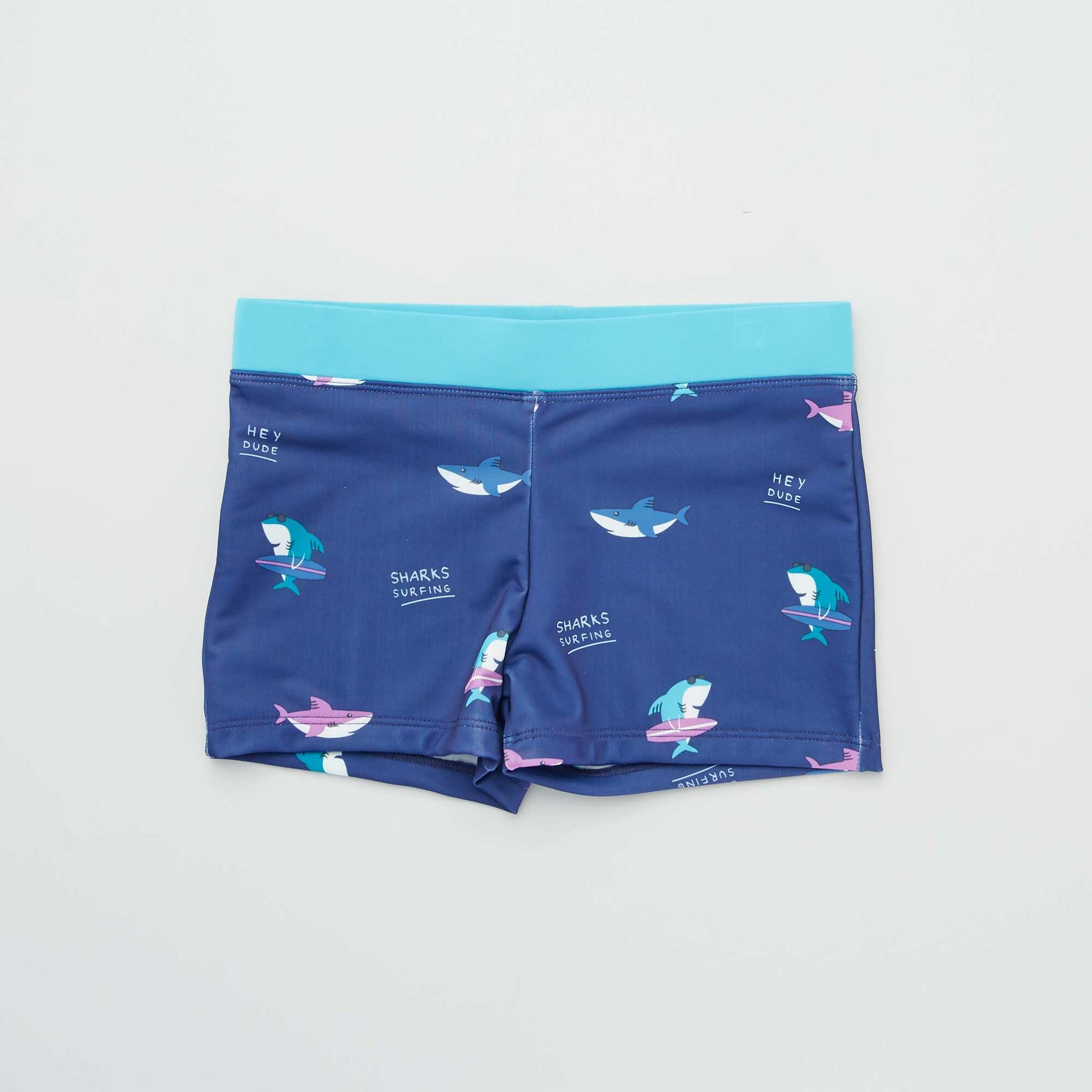 Boxer de bain avec imprim Bleu/bleu fonc