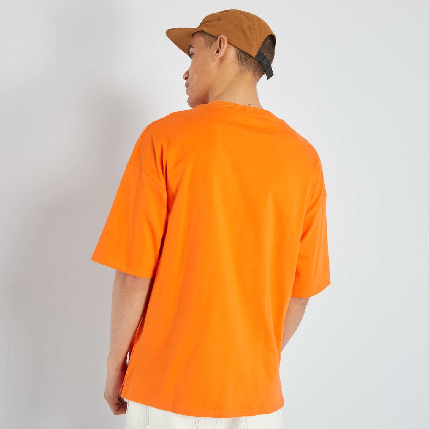 T-shirt oversize en jersey Orange