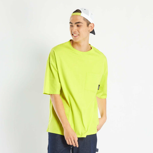 T-shirt oversize en jersey Jaune