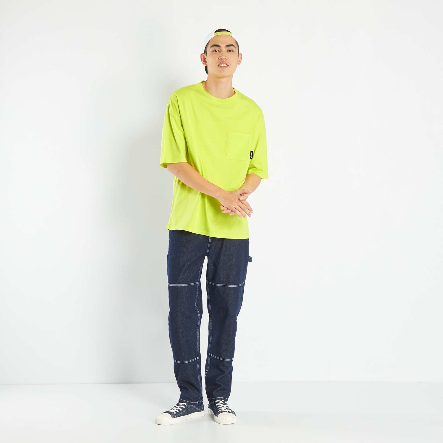 T-shirt oversize en jersey Jaune