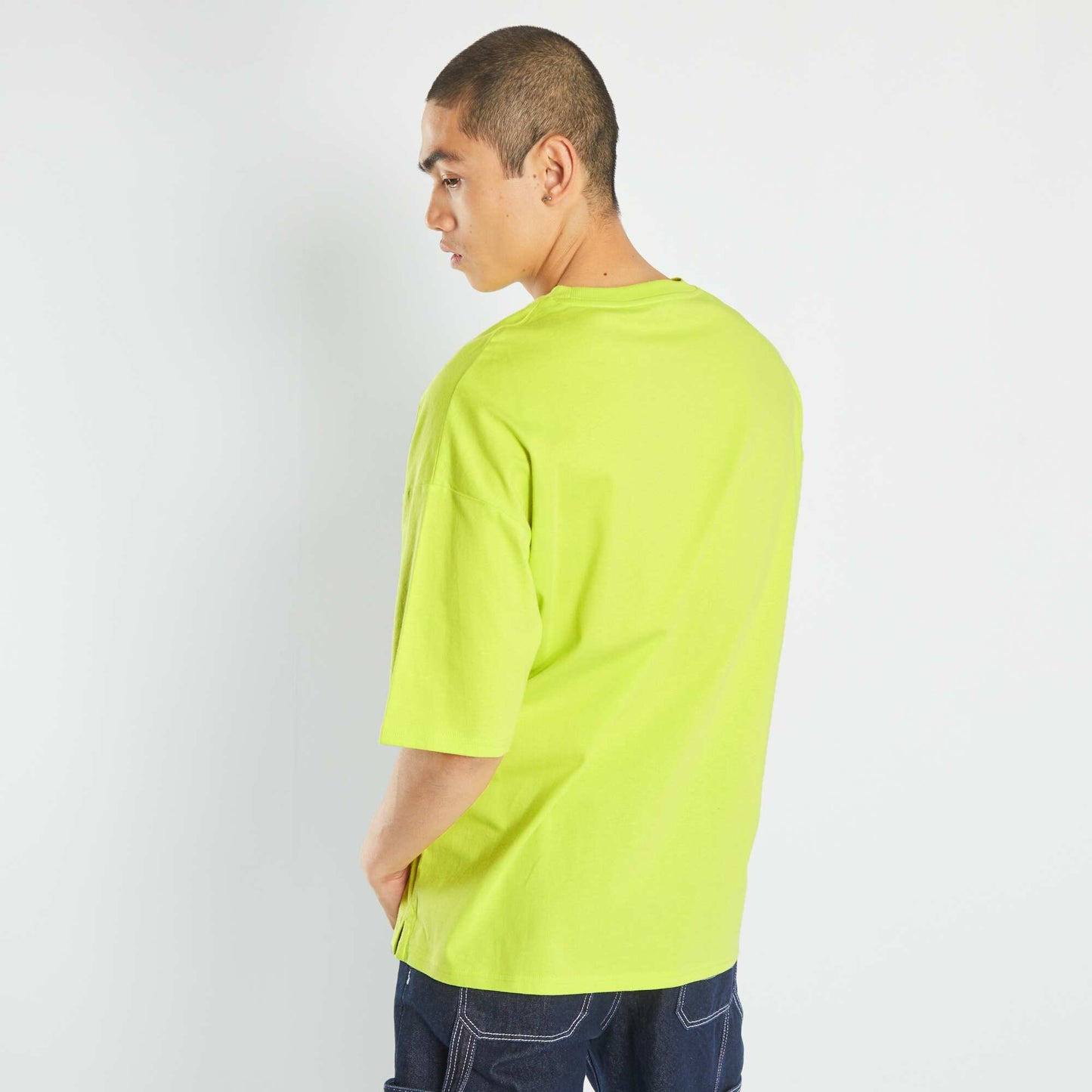 T-shirt oversize en jersey Jaune