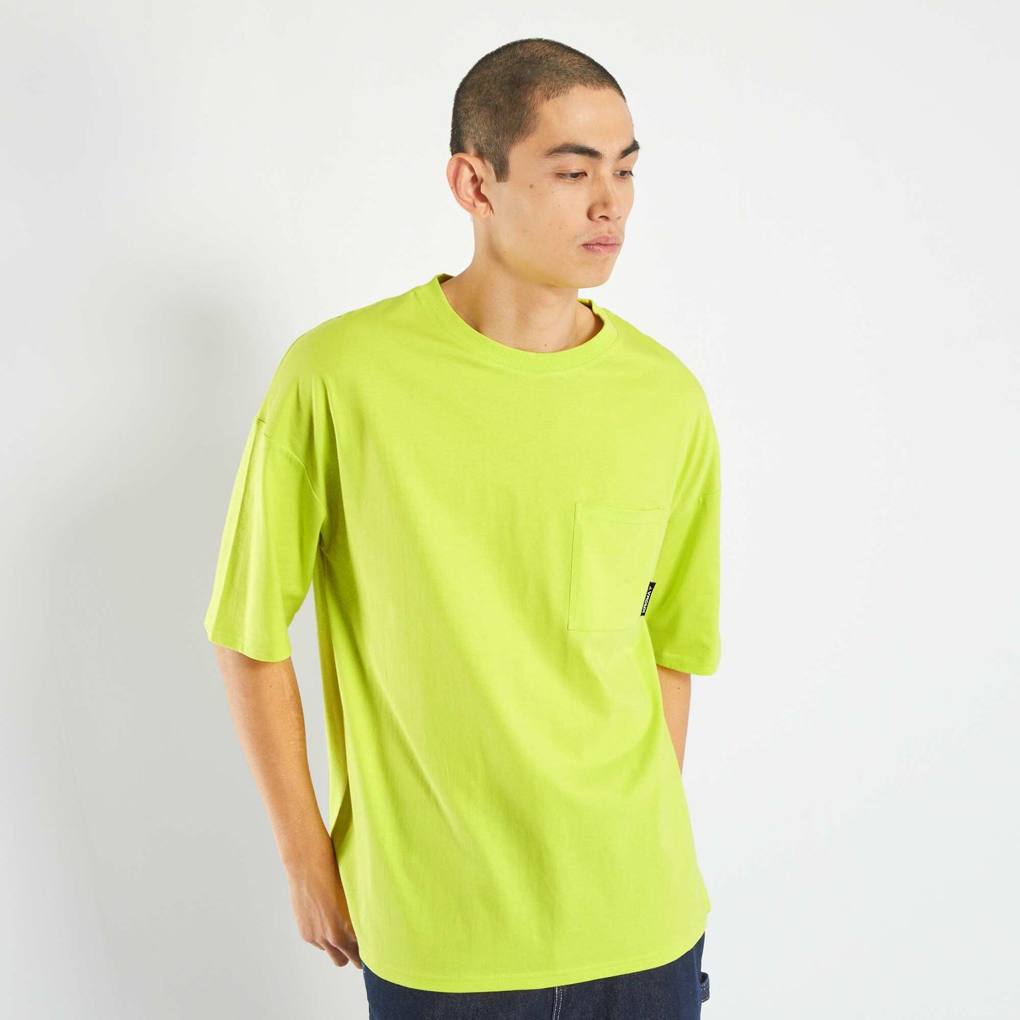 T-shirt oversize en jersey Jaune