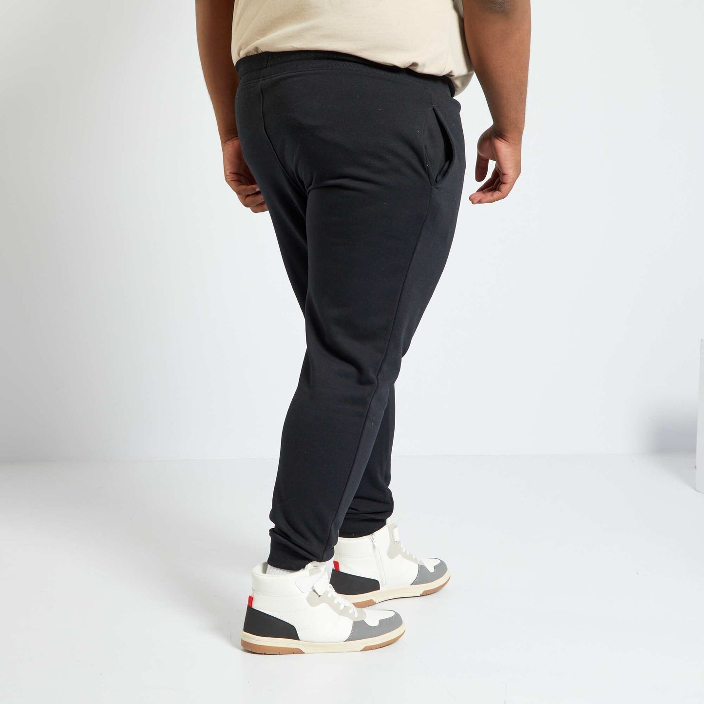 Pantalon de jogging en molleton noir