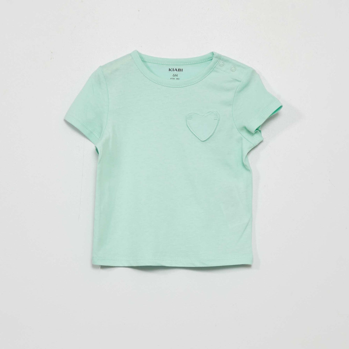 T-shirt manches courtes Vert/rose