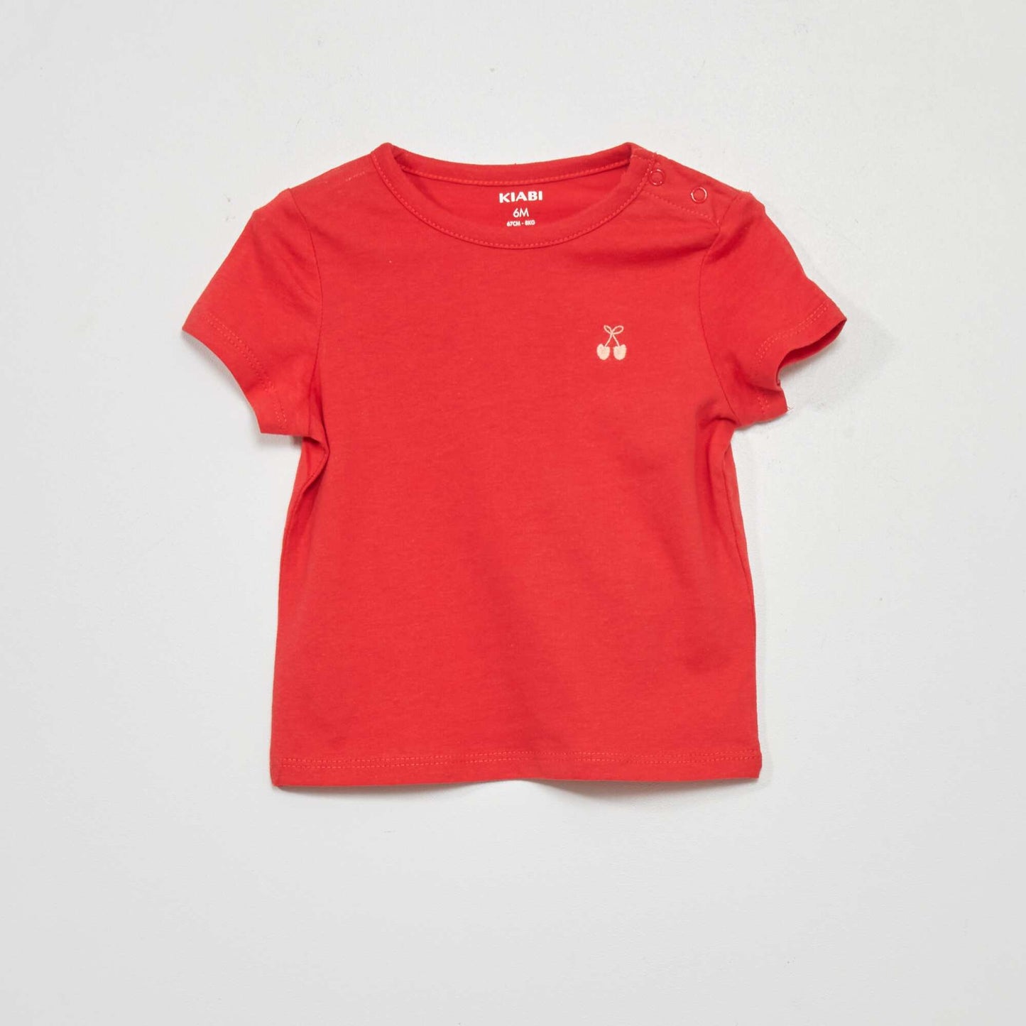 T-shirt   manches courtes Rouge/rose