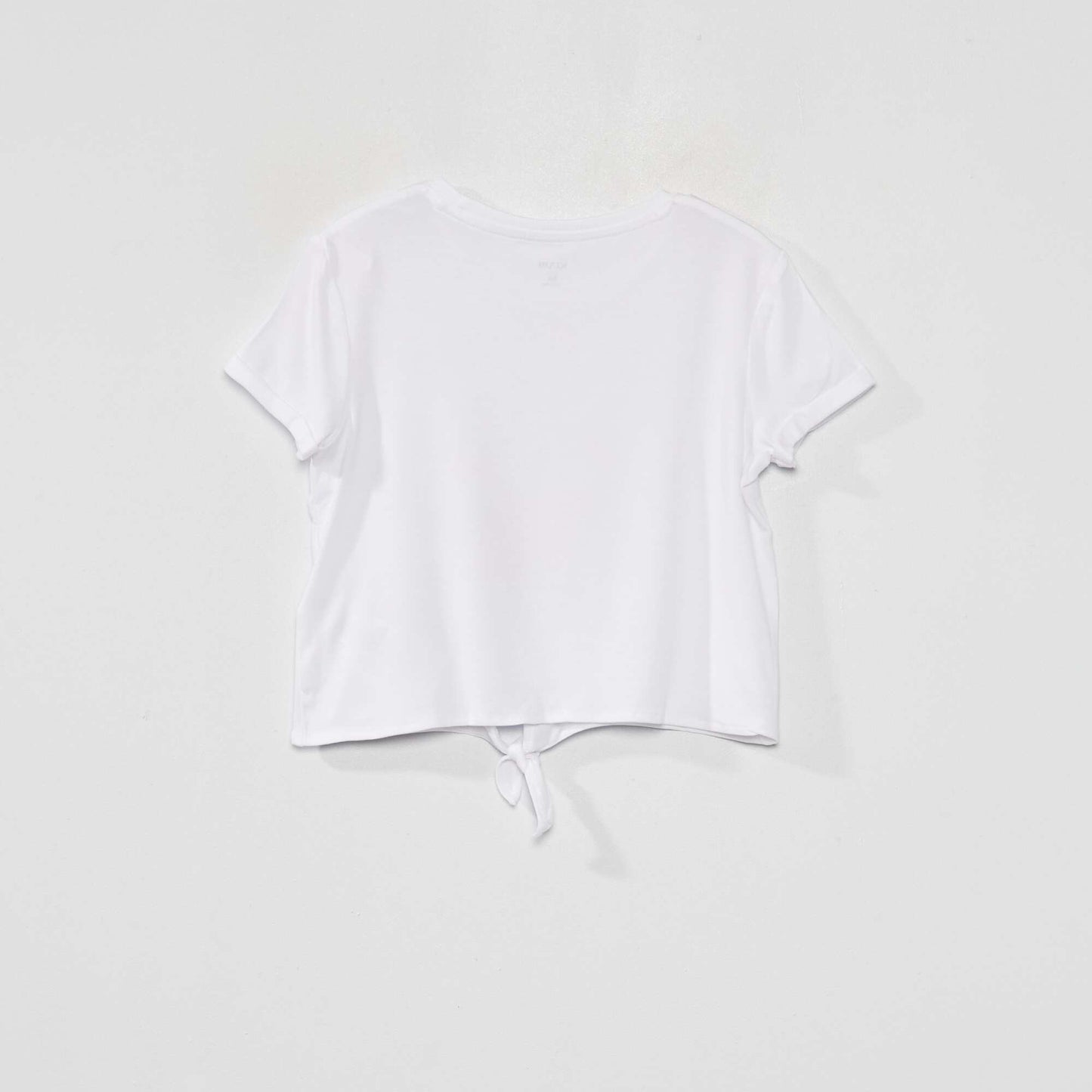 Tee-shirt nou avec imprim sequins Blanc