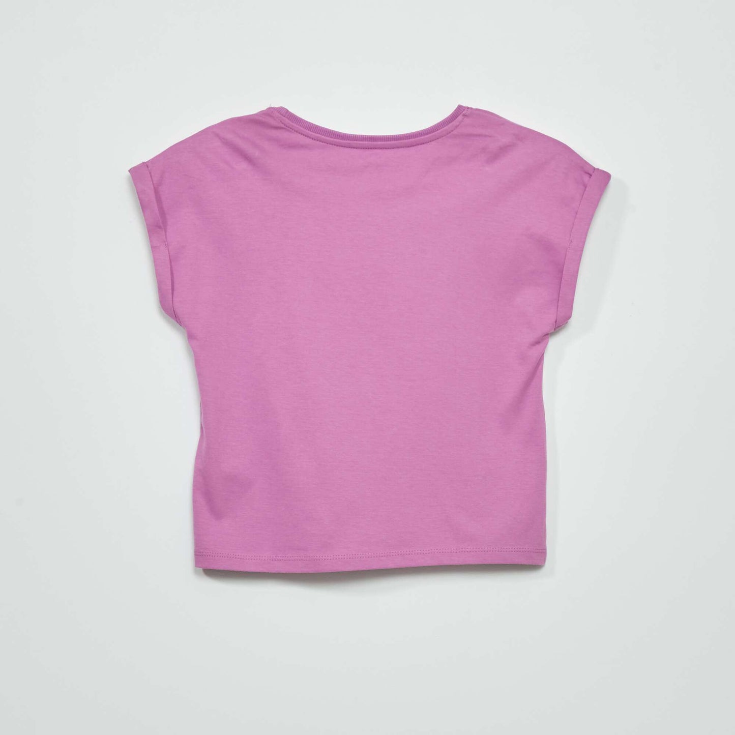 T-shirt en jersey imprim Violet