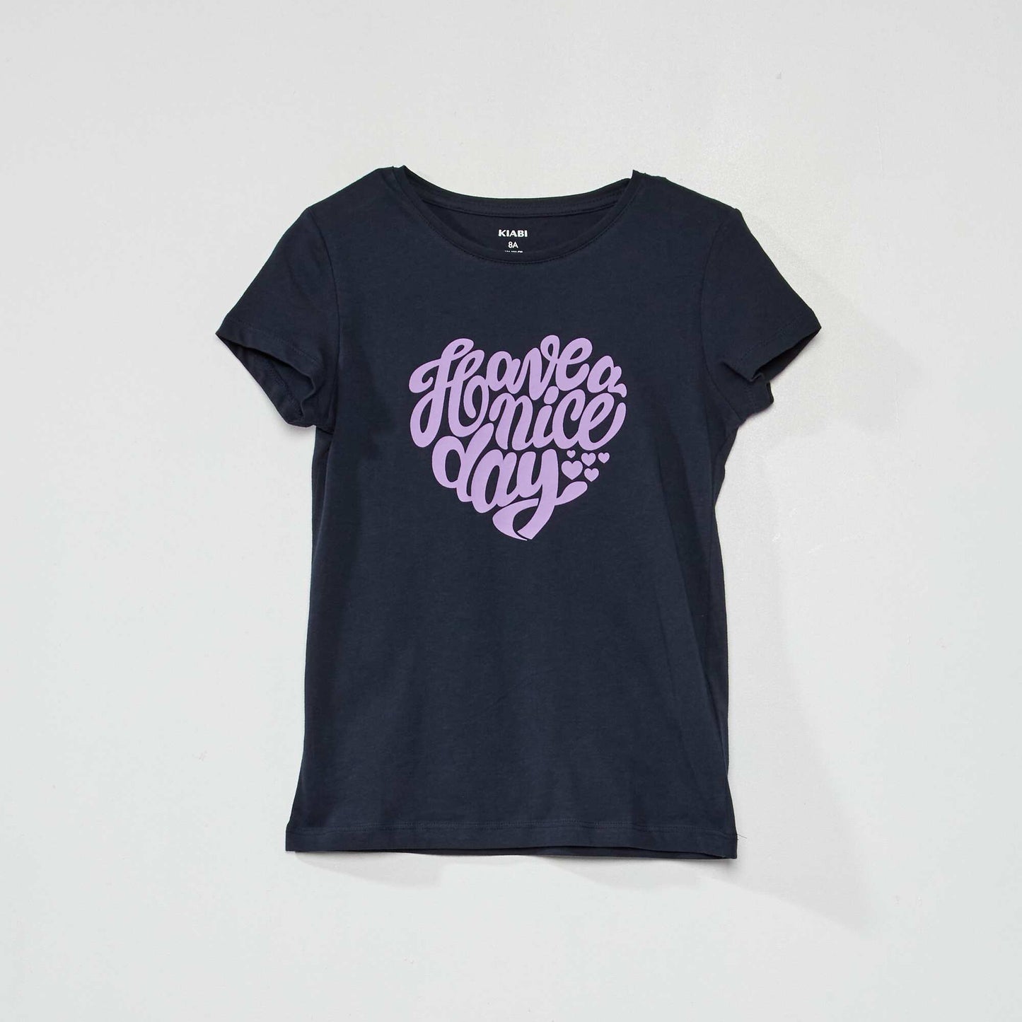 Tee-shirt imprim Bleu