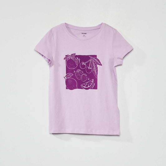 Tee-shirt imprimé Violet