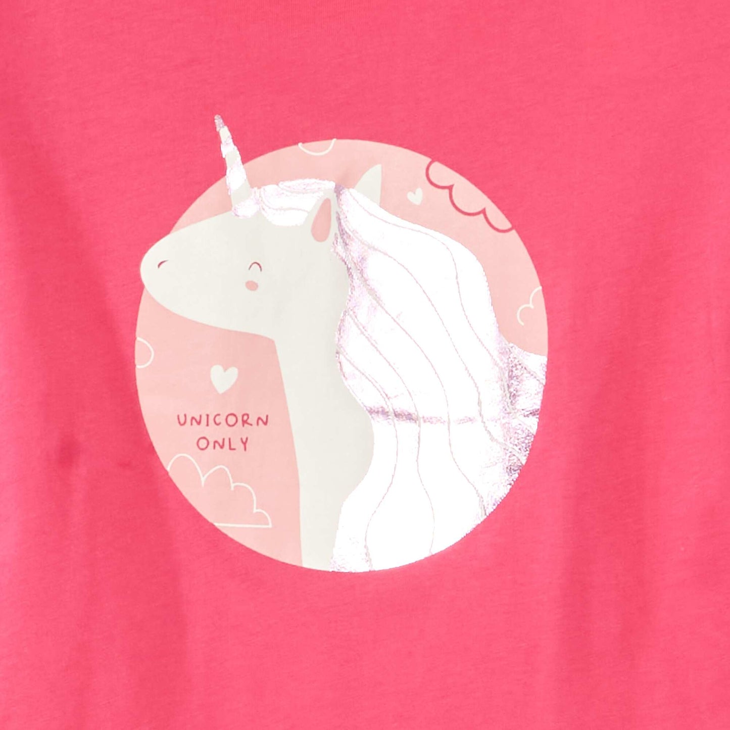 T-shirt col rond imprim fantaisie ROSE