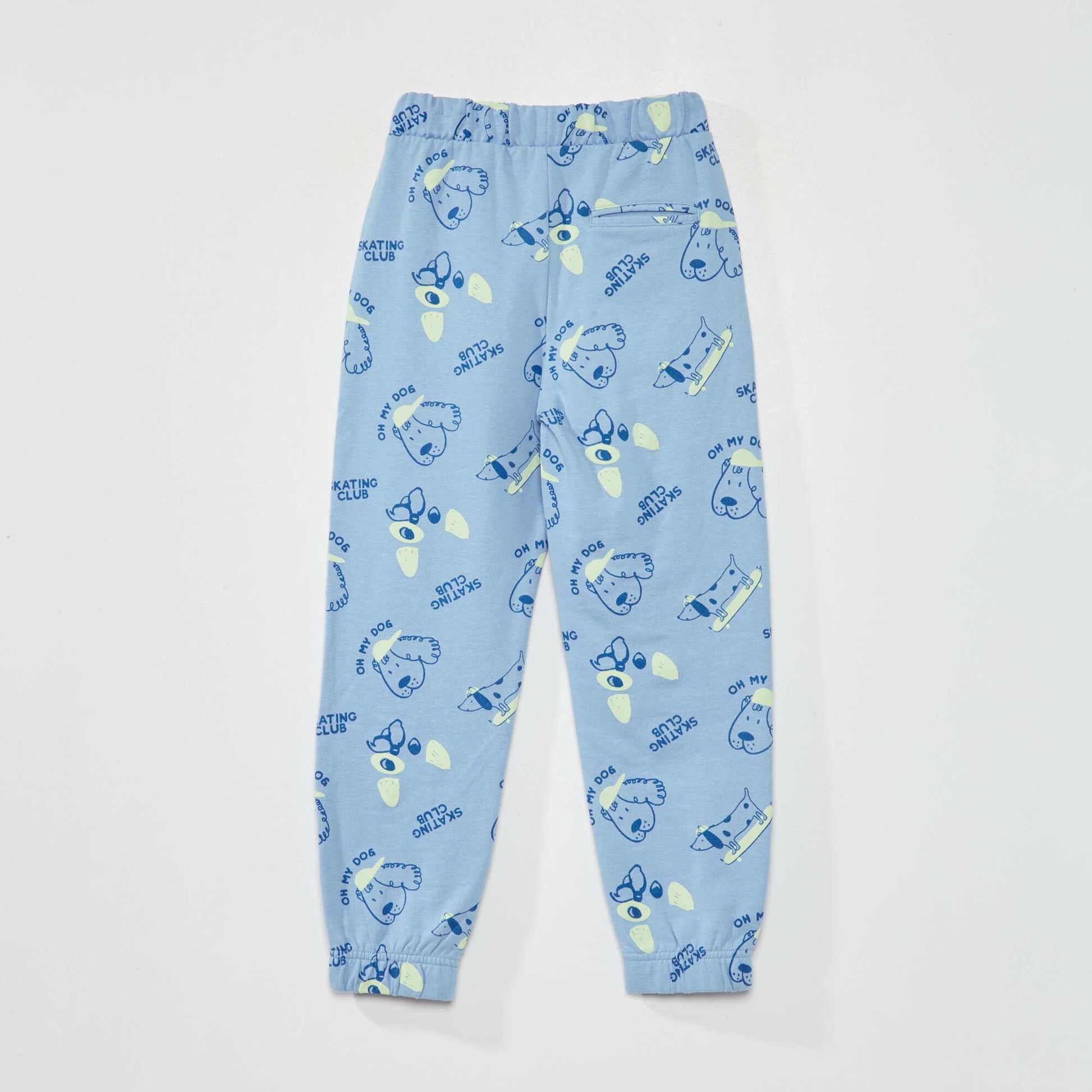 Pantalon de jogging en molleton imprim Bleu