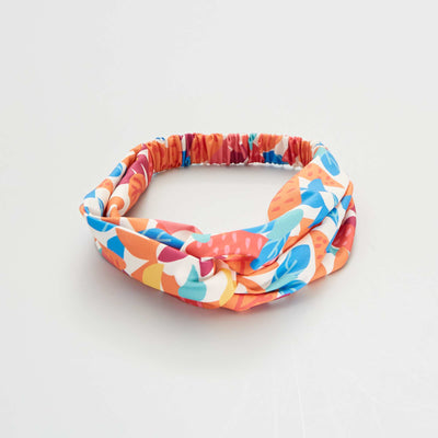 Bandeau avec n ud sur le dessus Multicolore