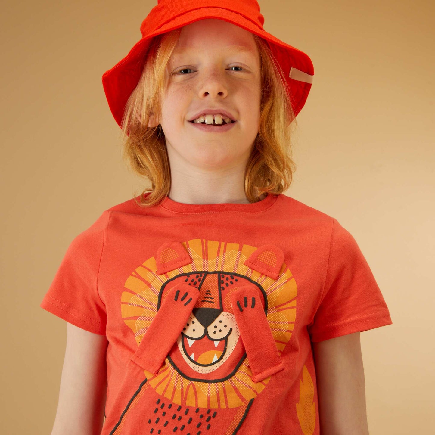 Tee-shirt imprim Orange