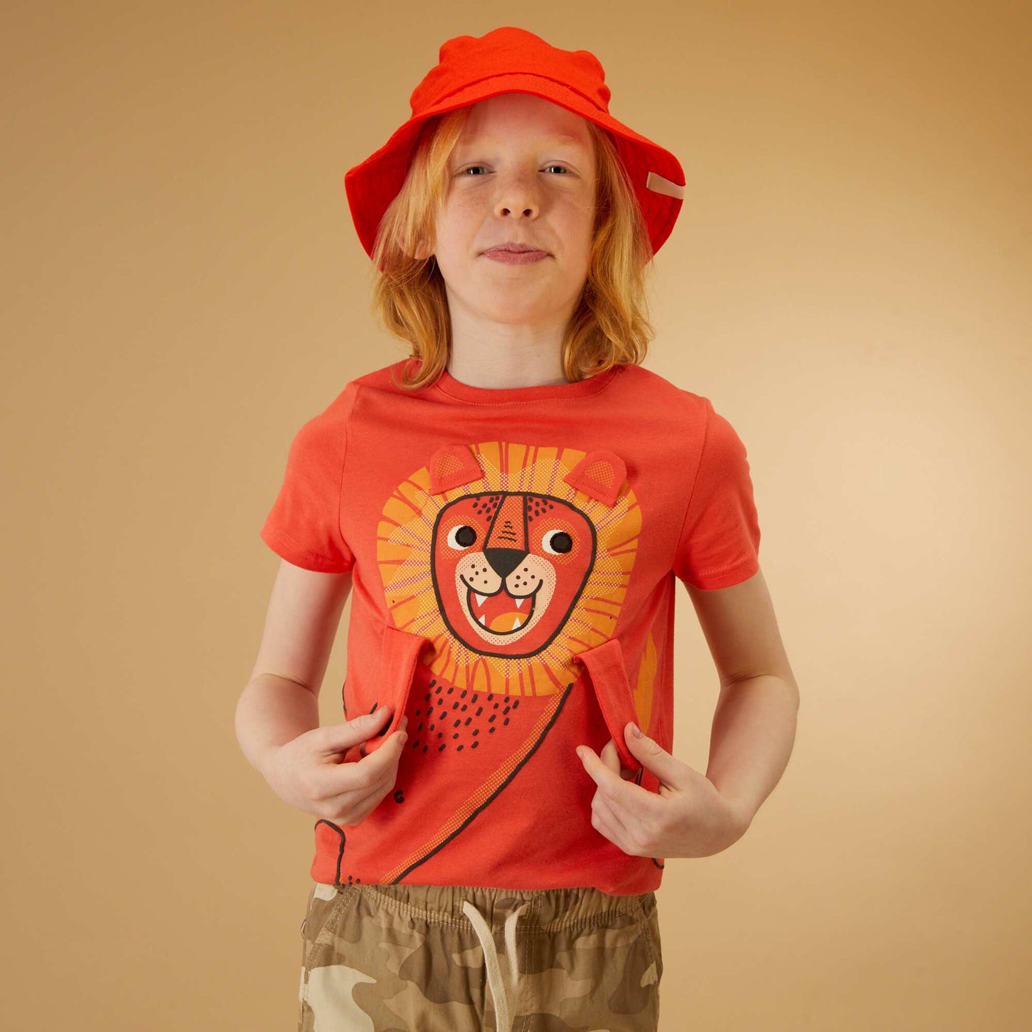 Tee-shirt imprim Orange