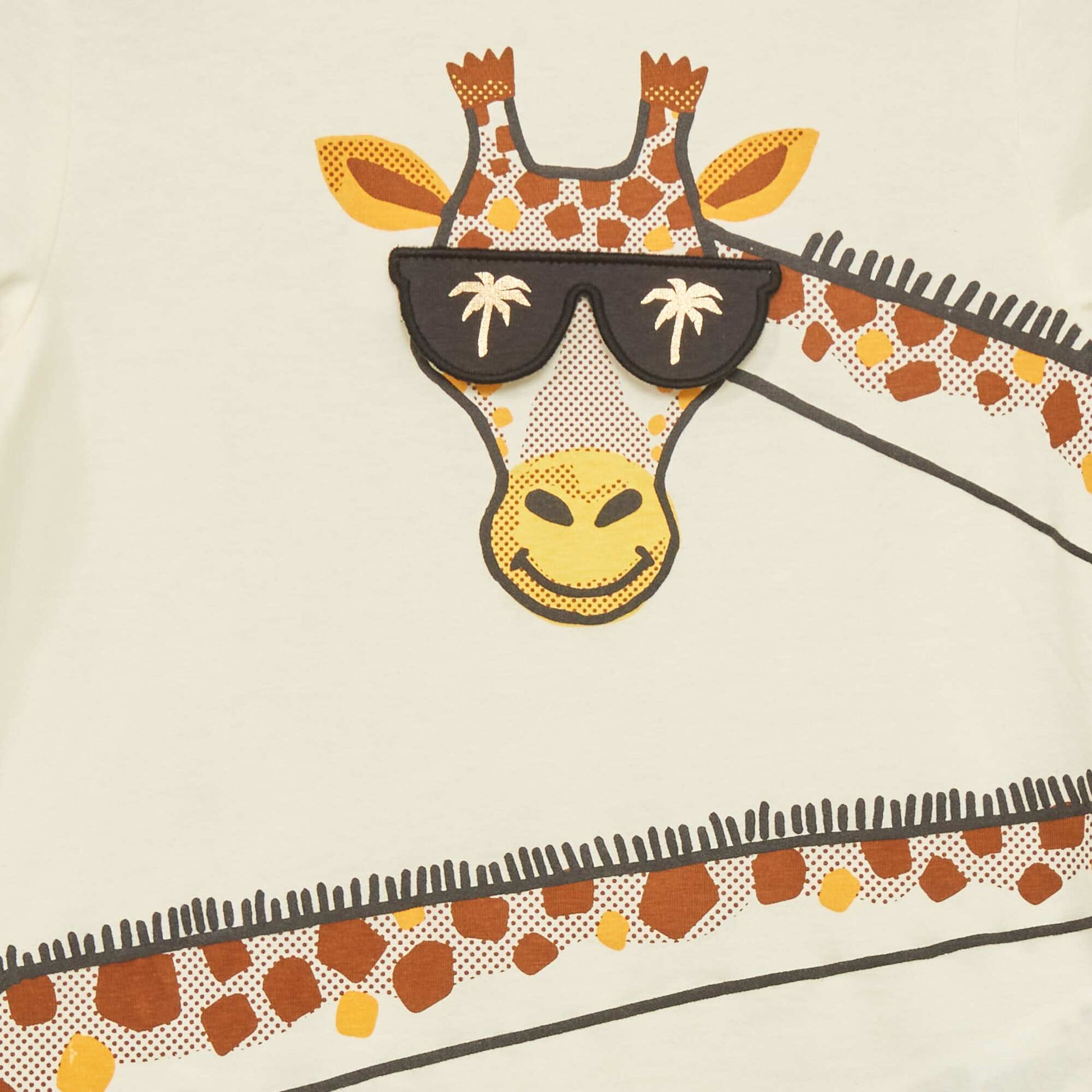 Tee-shirt imprim Blanc