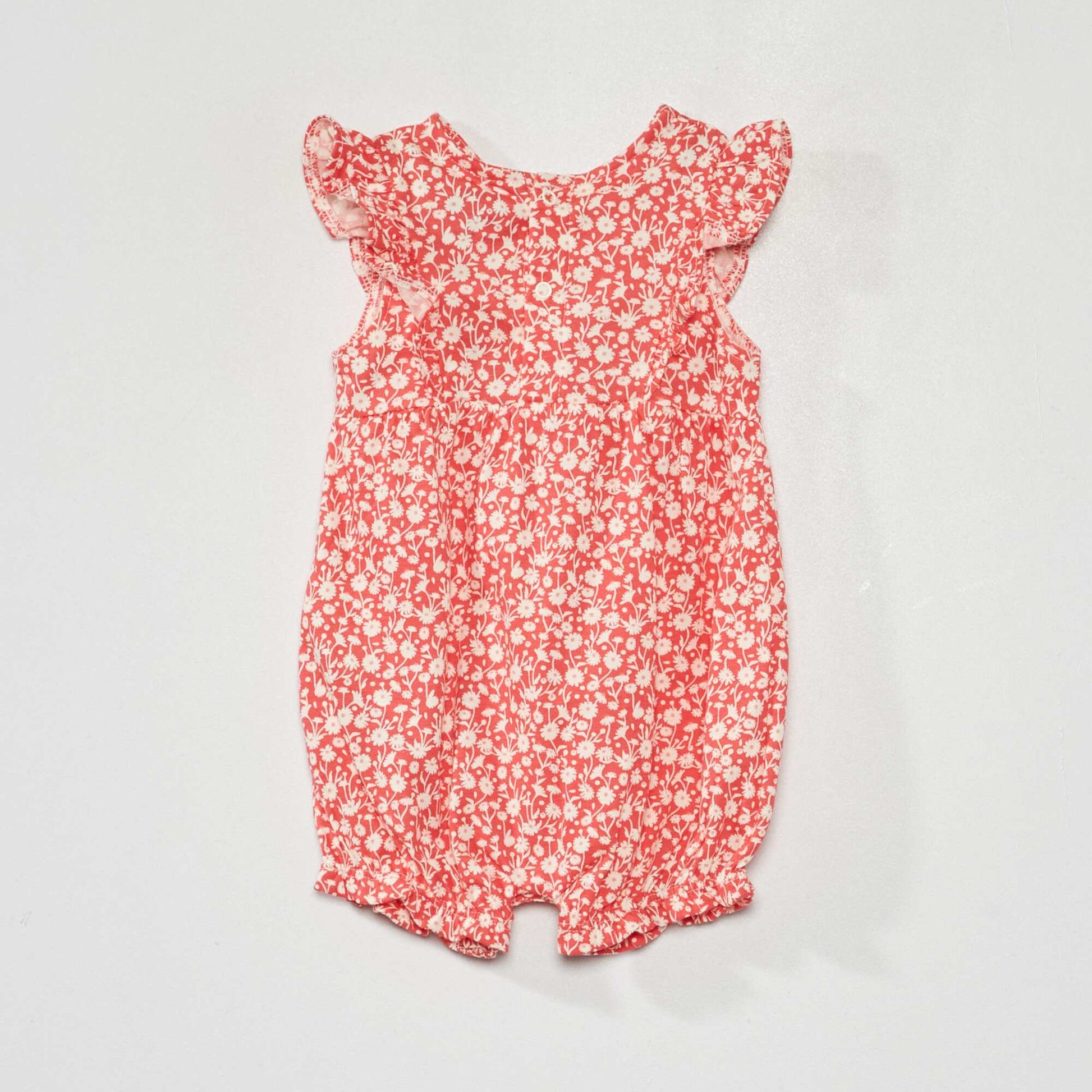 Barboteuse imprim e en maille jersey Rose