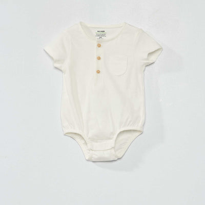 Body manches courtes blanc
