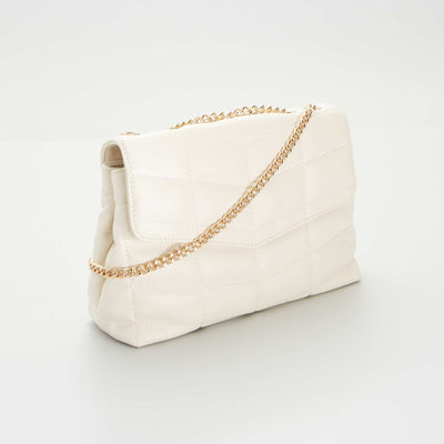 Sac bandouli re matelass Beige