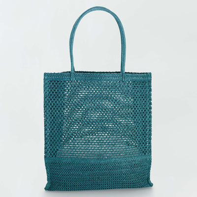 Sac cabas en paille Vert