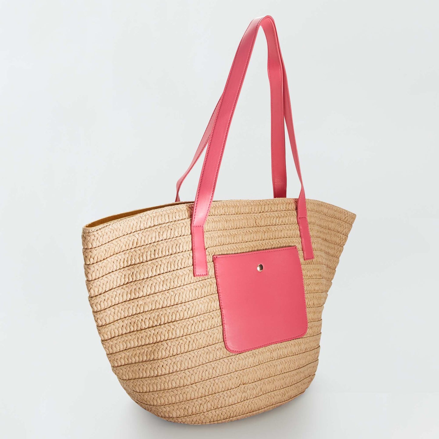 Sac cabas aspect paille BEIGE