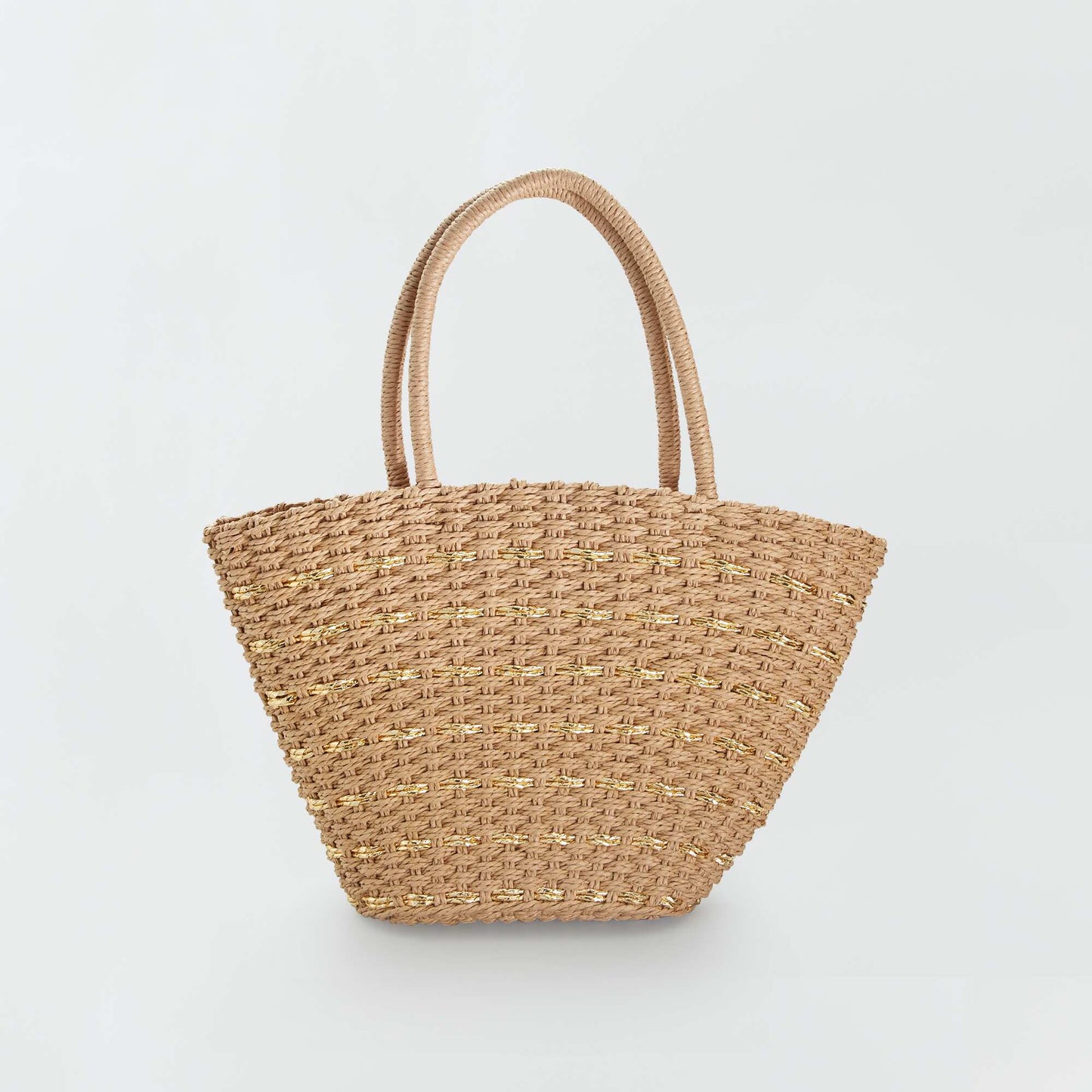 Sac cabas en paille BEIGE