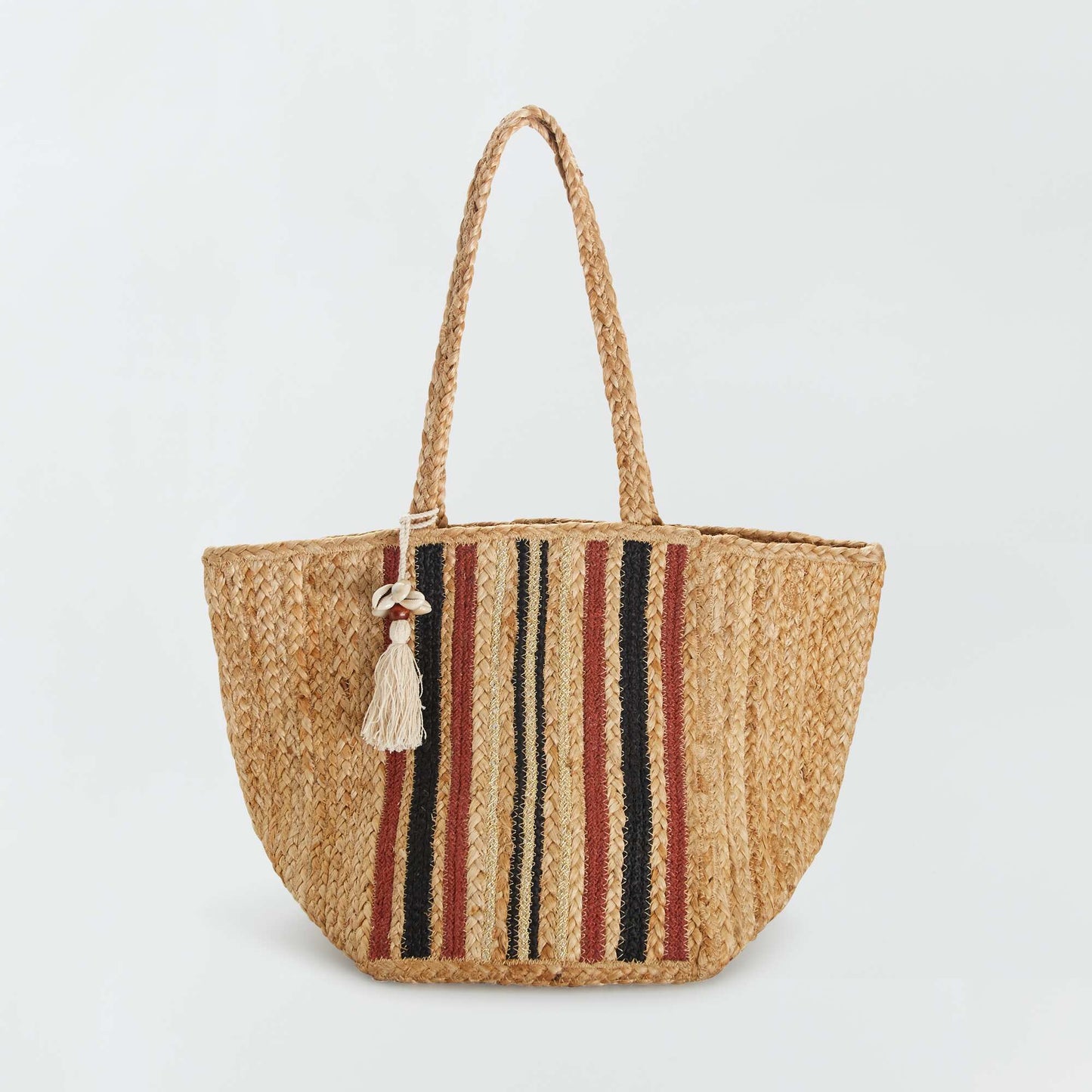 Sac cabas en raphia Beige