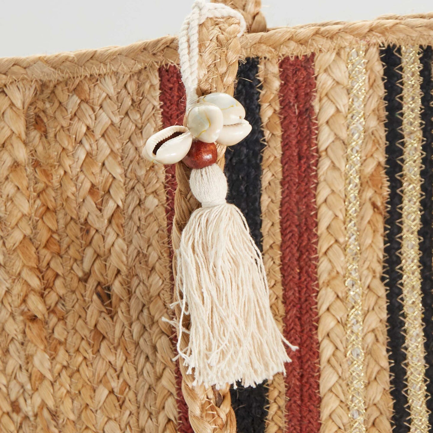 Sac cabas en raphia Beige