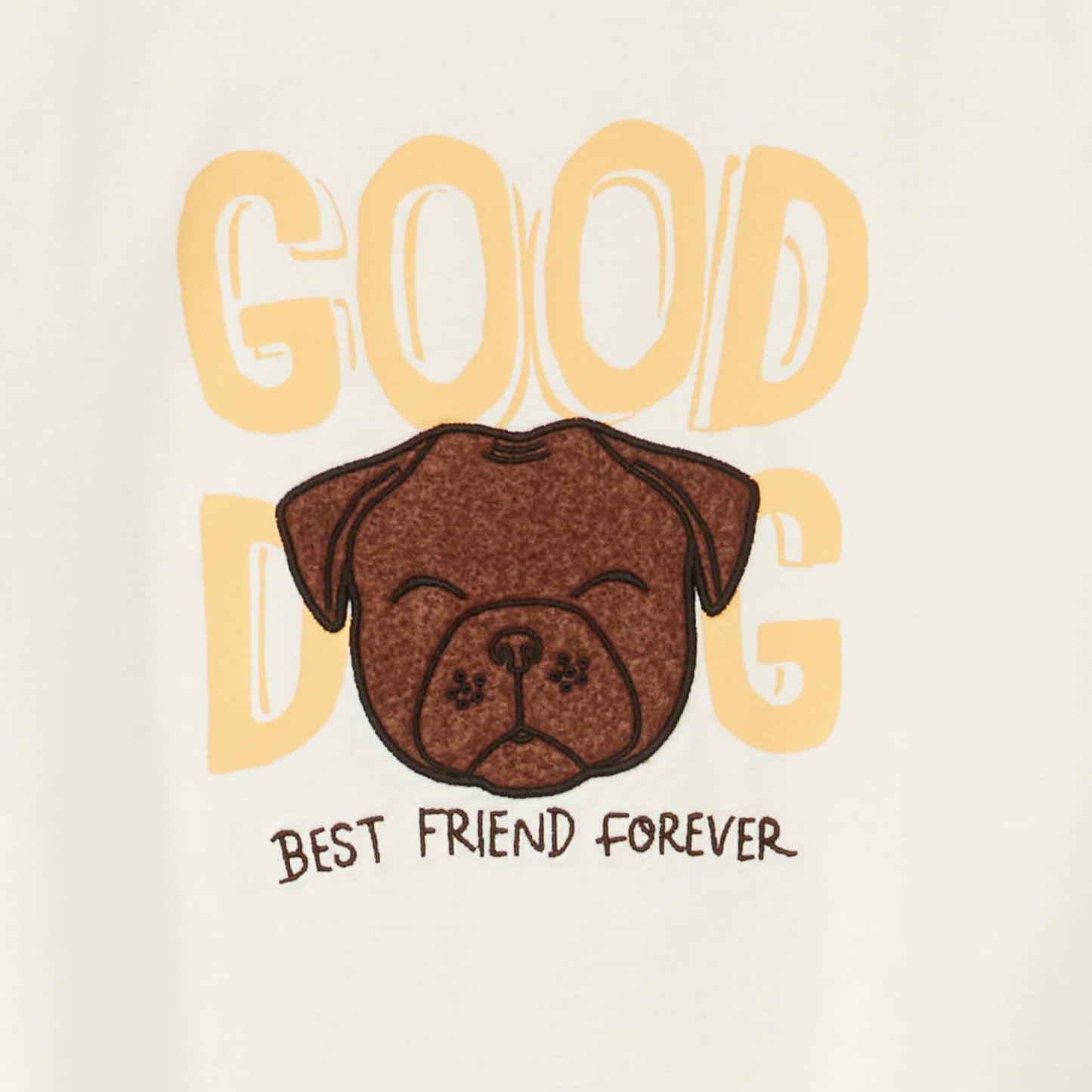 T-shirt motif 'chien' all-over BEIGE