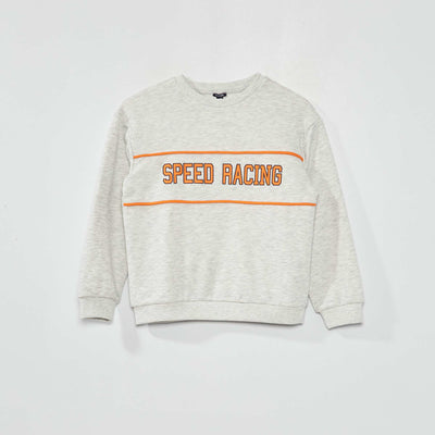 Sweat en molleton 'Speed Racing' Gris