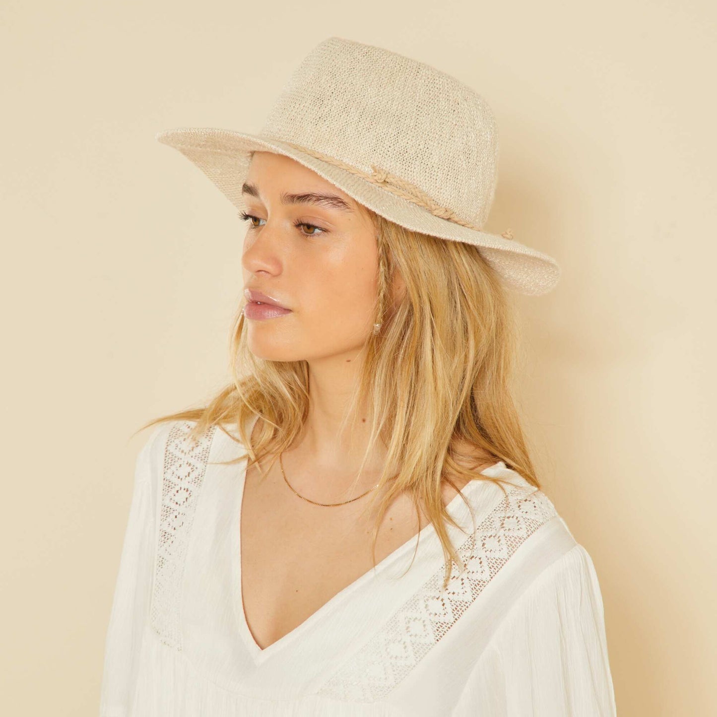 Chapeau de paille BEIGE