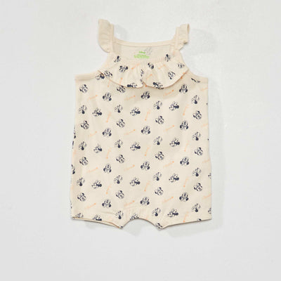 Barboteuse imprim 'Minnie' Beige