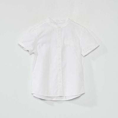 Chemise manches courtes blanc